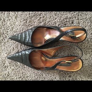 Vintage Dolce & Gabbana leather kitten heels